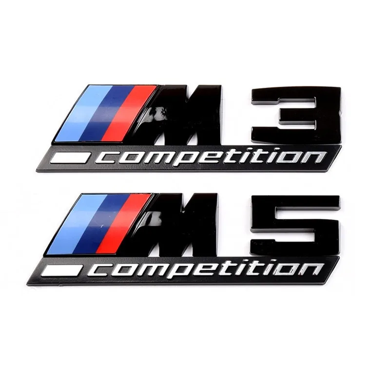 Наклейка на багажник автомобиля стальной серый M COMPETITION Bar эмблема подкладки для