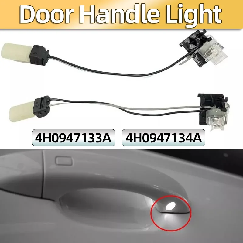 1 пара внешних дверных ручек Ambient Light 4H 0947133 A 0947134 для Audi A6 C7 A7 A8 Q7 S6 S7 S8 Подсветка