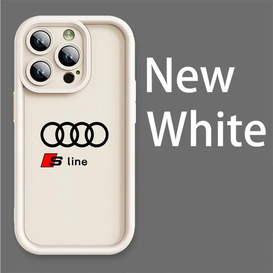 A-Audi-RS спортивный автомобильный чехол для телефона Apple iPhone 16 11 13 15 12 14 Pro Max Plus