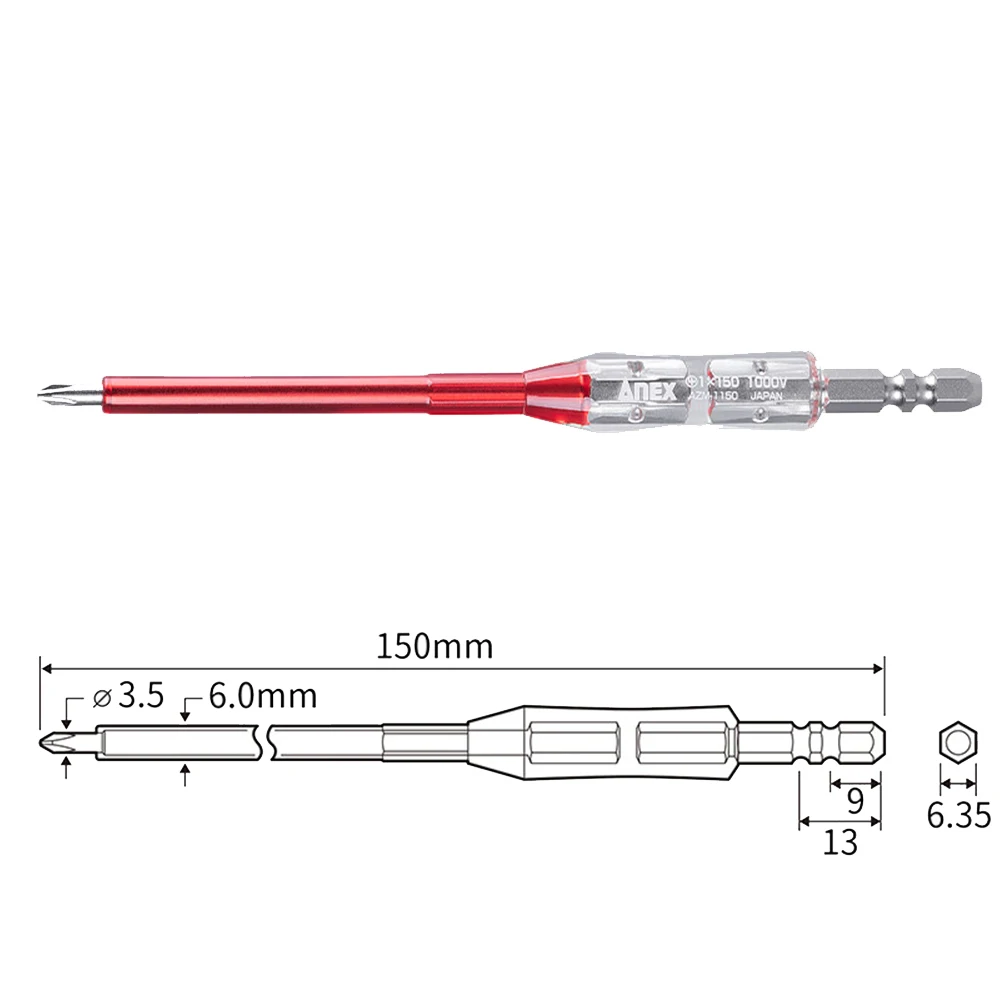

ANEX изолированная крестовая отвертка для электриков