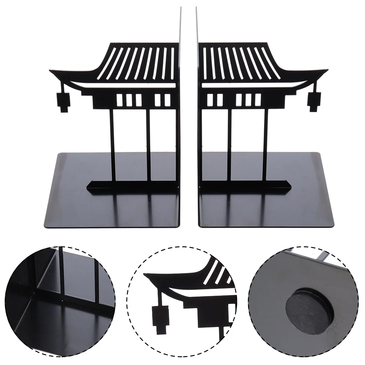 

Book Bookends Metal Bookend Stand Bookshelf Ends Stopper Building Desk Organizer Skid Non Shelves Supports Decorative Luxury