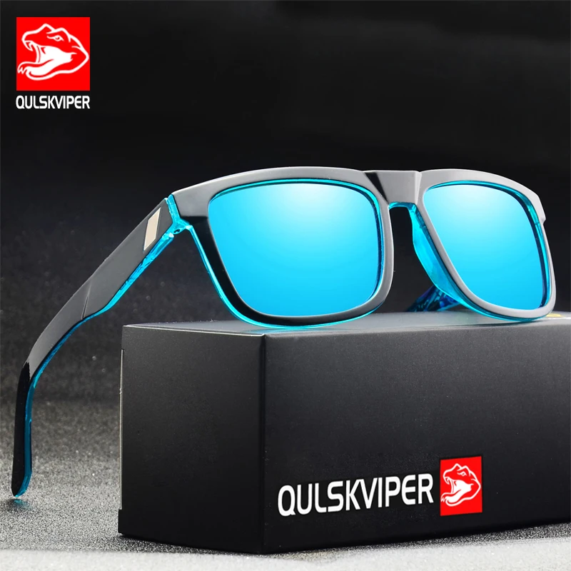 

QULSKVIPER Fashion Polarized Sunglasses Men Square Sun Glasses Sport Goggle Women Travel Fishing Cycling Sunglasses UV400 Withou