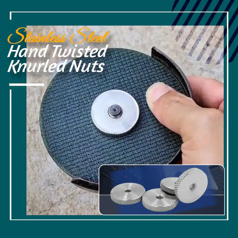 

Knurled Nuts Stainless Steel Hand Twisted Knurled Nut For Angle Grinder Fix Presure Plate Fasten Grinding Angle Mill Cut Disc
