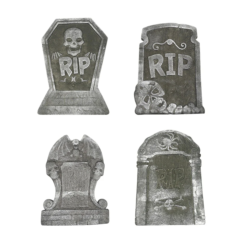 

Graveyard Decorations Cemetery Simulated Tombstone Halloween Ornaments Foams Gravestone