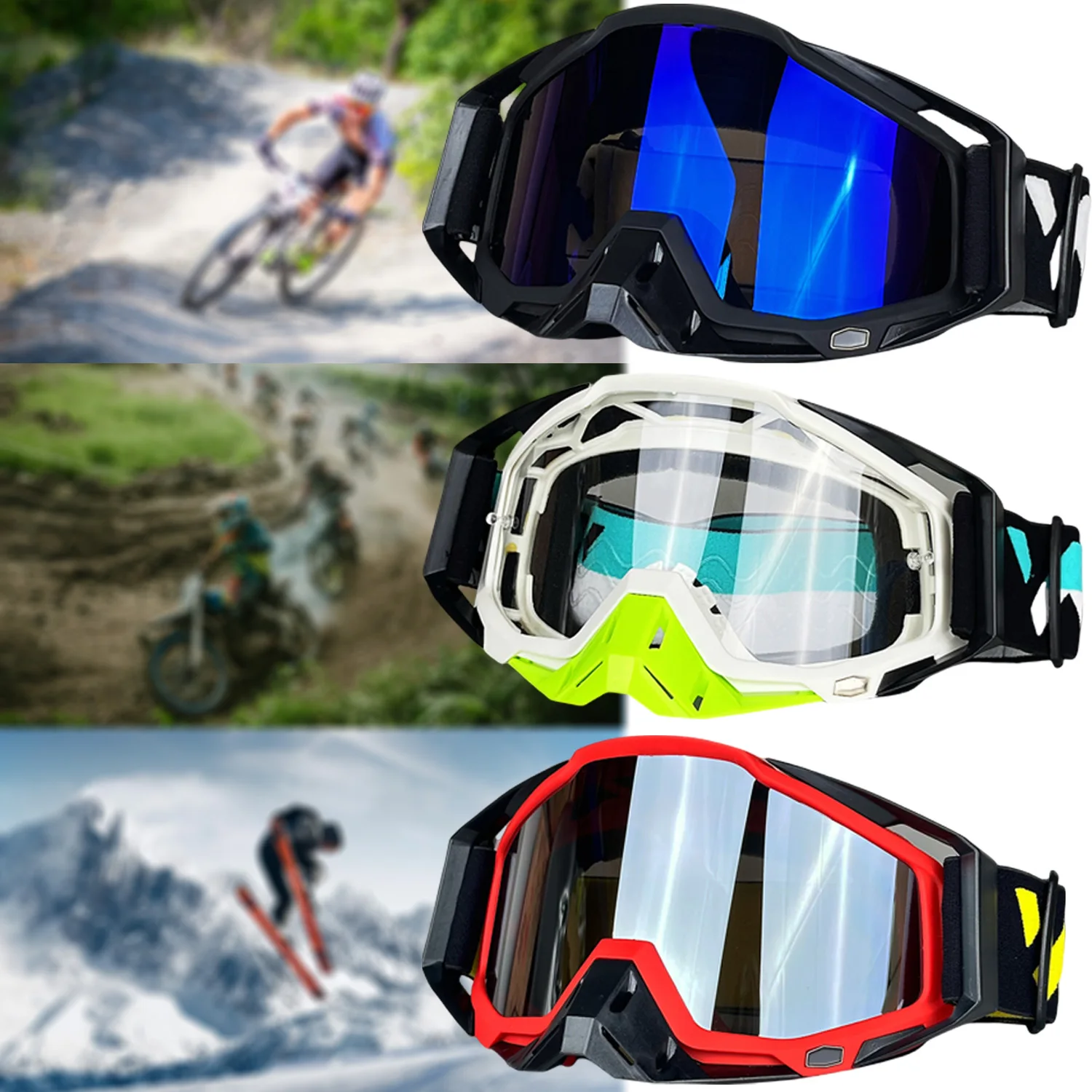  Очки для мотокросса мужские мотоциклетные очки езды на велосипеде женские