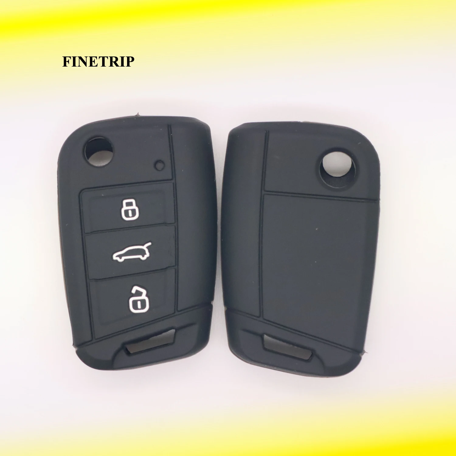 

3Button Silicone Car Key Cover Case Protect for VW Polo 2016 Golf 7 MK7 for Skoda Octavia Combi A7 for SEAT Leon Ibiza CUPTRA