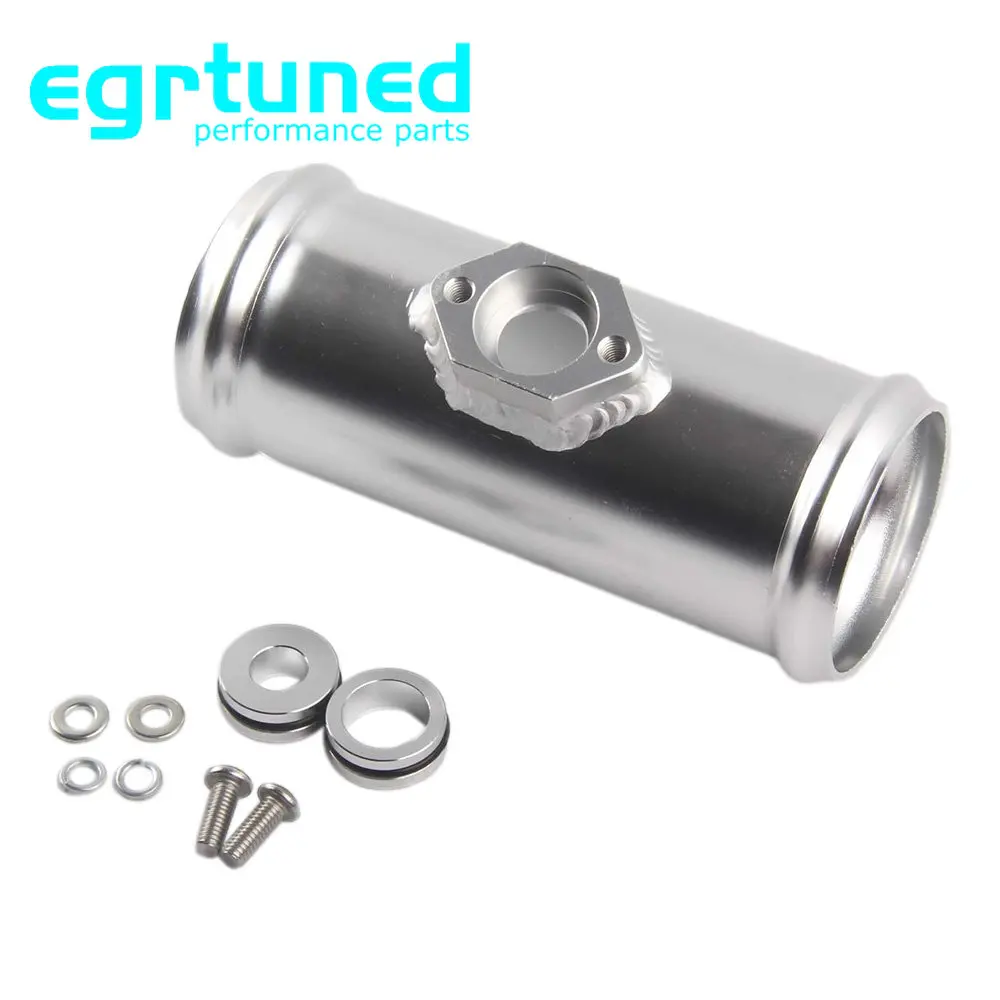

2.5" 63mm Aluminum Flange pipe with Adapter Fits For Jetta Golf Beetle A4 MK4 1.8T Map Sensor Flange