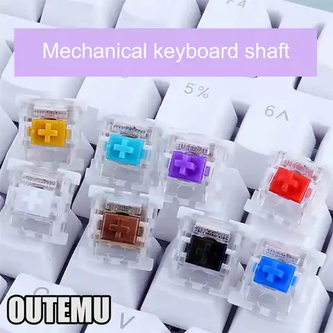 10 шт. клавиатура Outemu, переключатели 3Pin MX игровой коммутатор для механической клавиатуры, линейная тактильная красная синяя чайная рукоятка,...