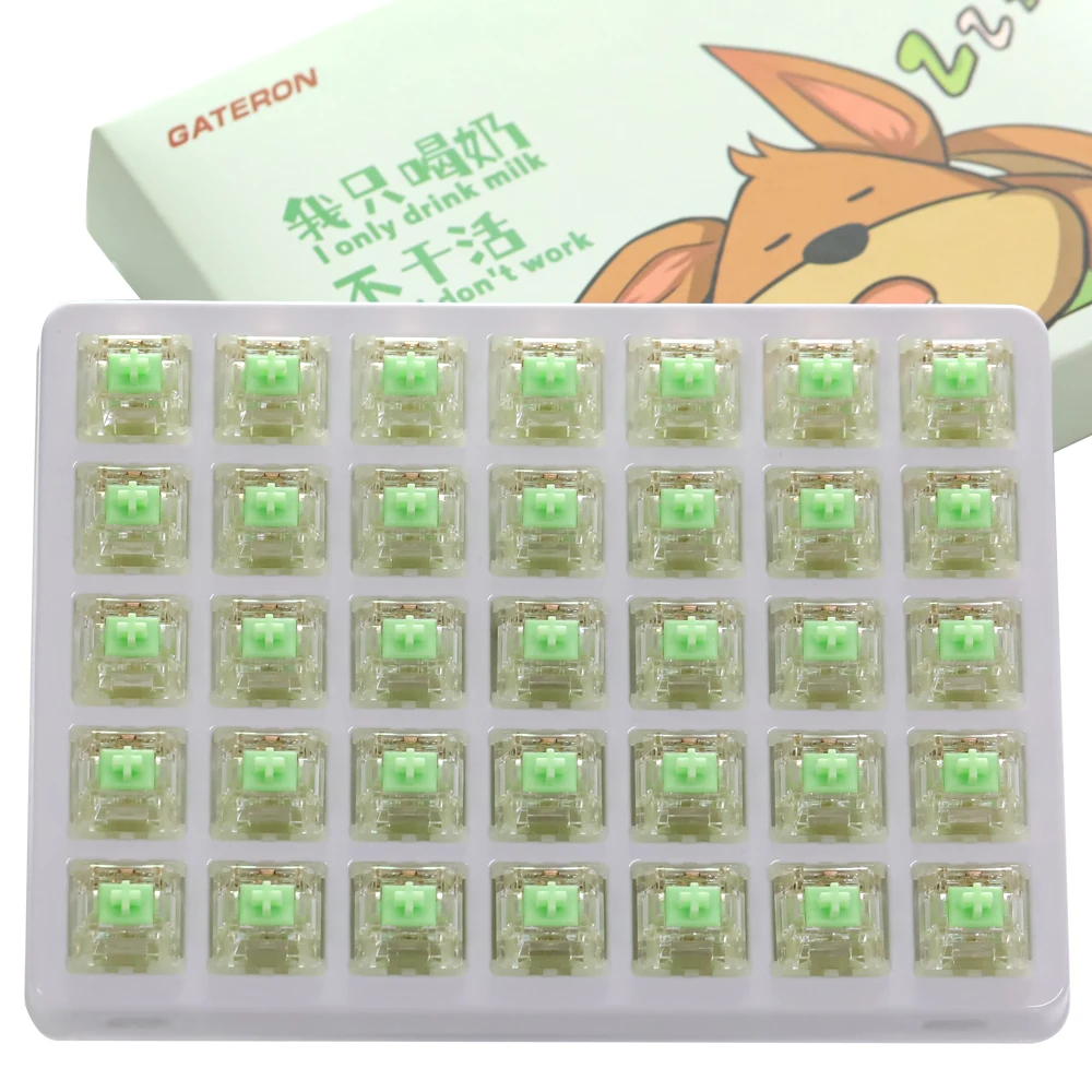 Original Gateron Baby Kangaroo Switches Tactile 5pin 59g POM Material For Material Mechanical Keyboard Pre-lubed Switch