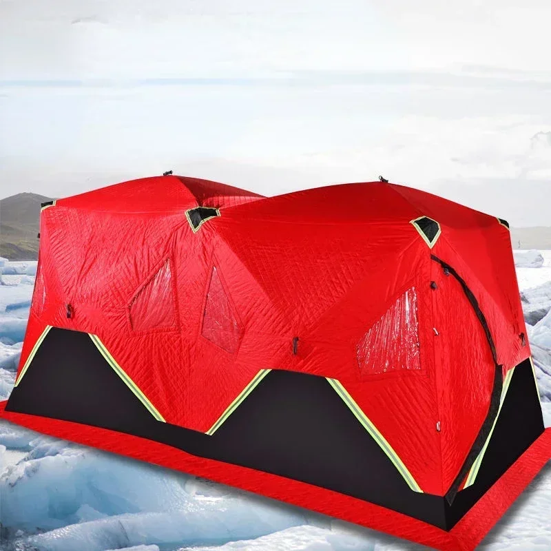 YOUSKY теплые зимние палатки для зимней рыбалки большие просторные тройные толстые