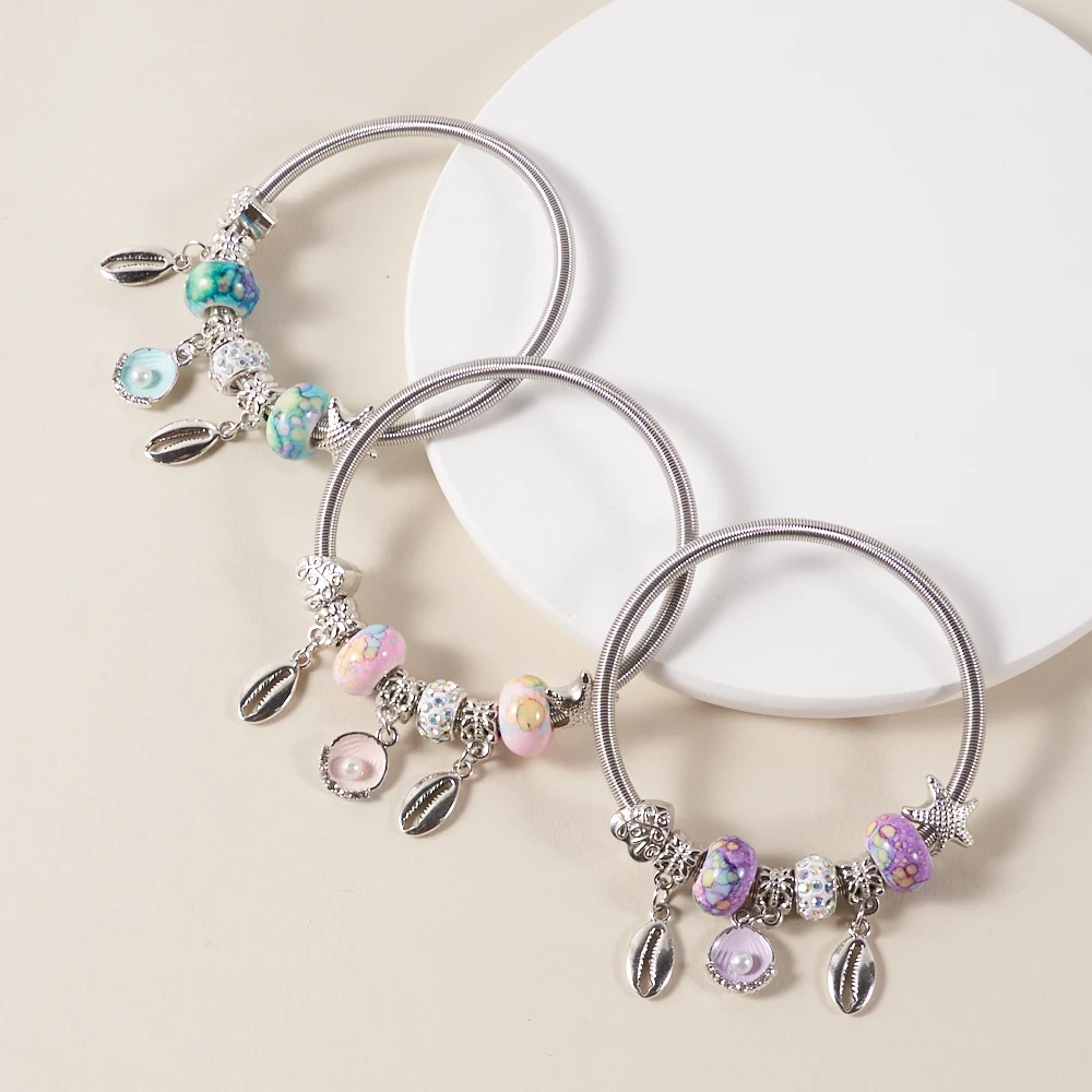 Весенний эластичный браслет, стильный нишевый элемент океана Пана ...