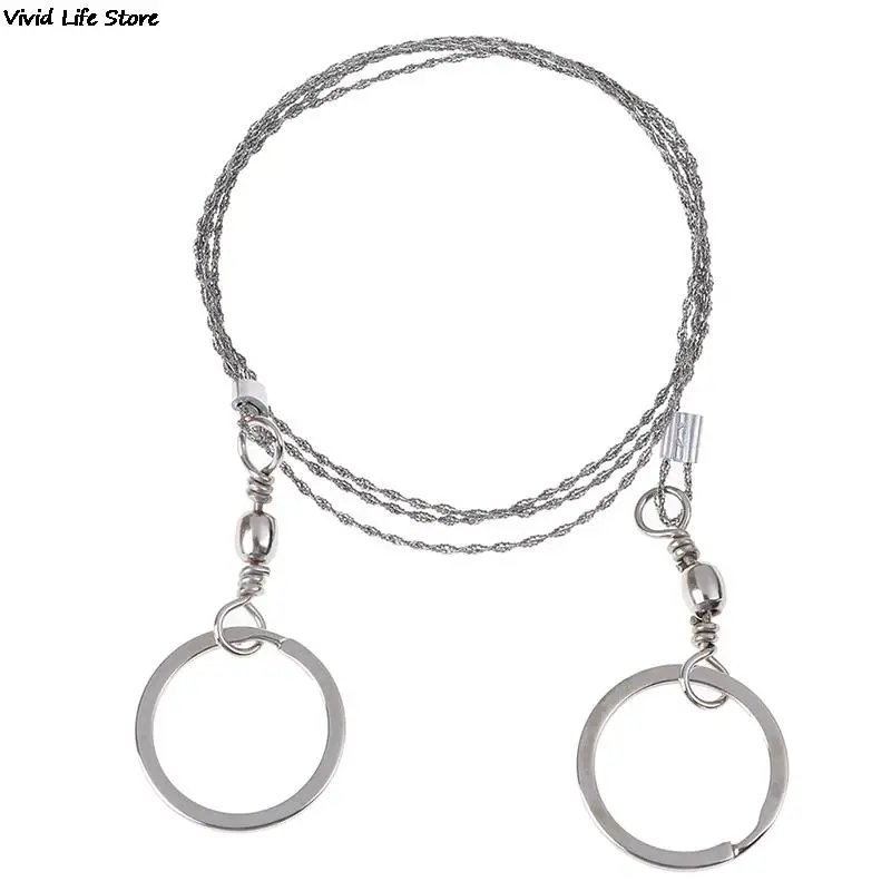 

1 pc Useful Outdoor Stainless Steel Wire Saw Ring Scroll Travel Camping Emergency Survival Gear Rope Chain Saws Wood Tools