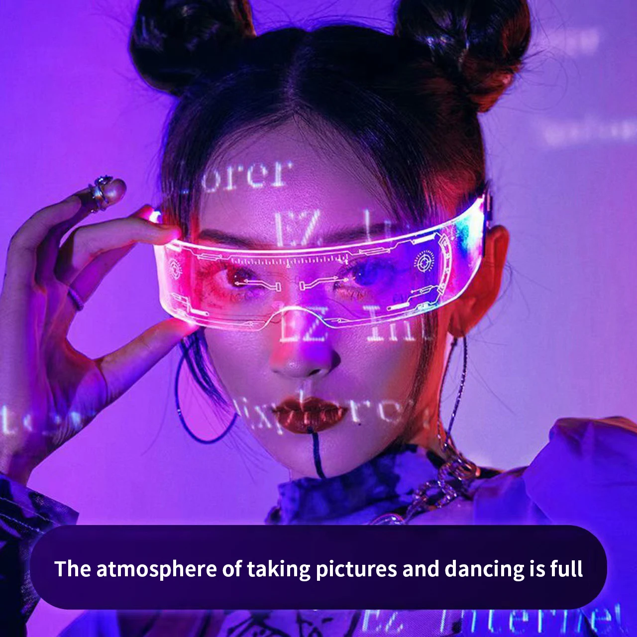 

Светящиеся очки для вечеринки, очки с подсветкой, очки с технологией будущего, светодиодные очки, мигающие флуоресцентные всплывающие очки,...