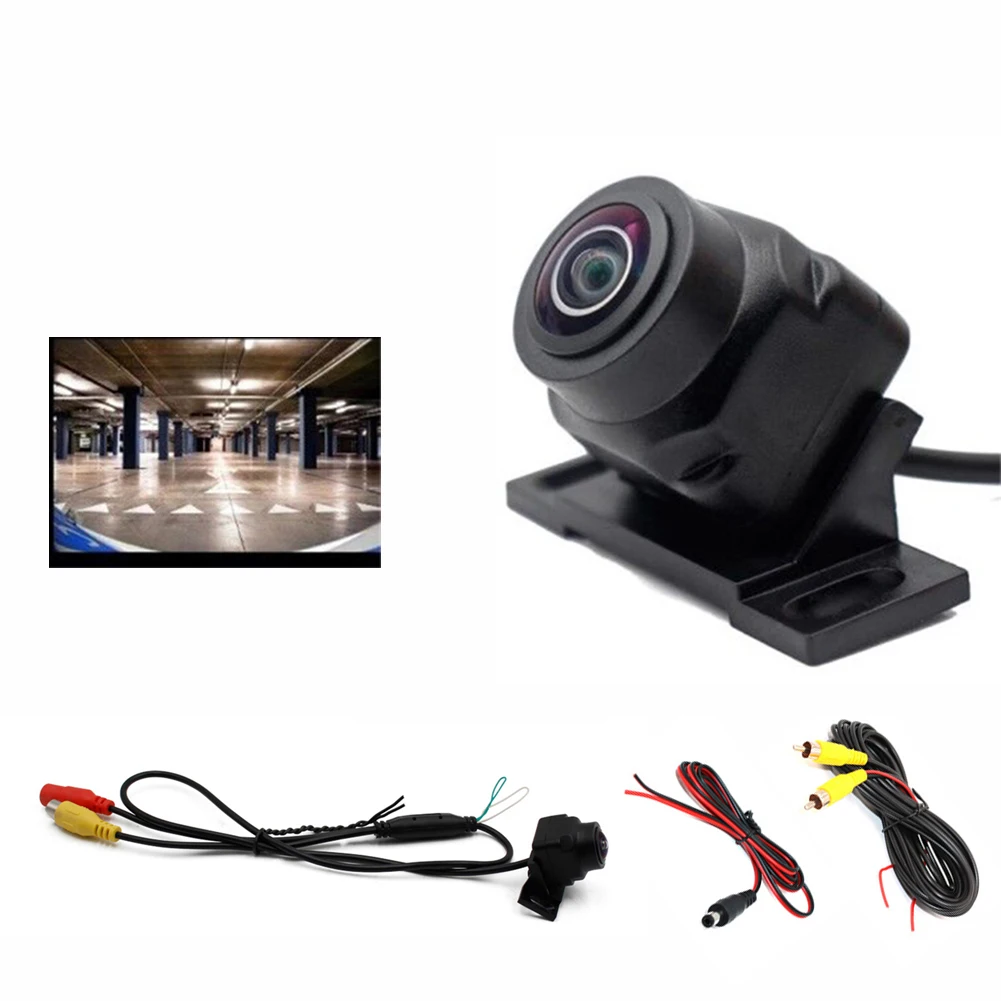 

180 Degree Fish Eye Lens Car Rear View Camera Front Wide Angle Reversing Backup Camera Parking Assist Night Vision Accessories