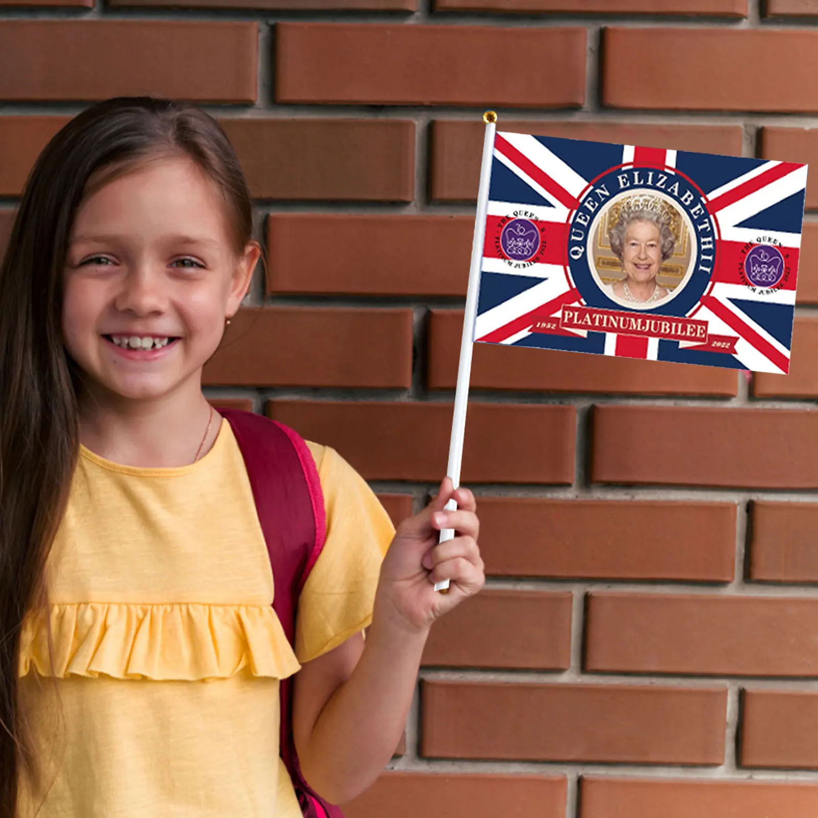 Флаги ручного размахивания в честь 70-летия королевы Елизаветы 10 шт. |