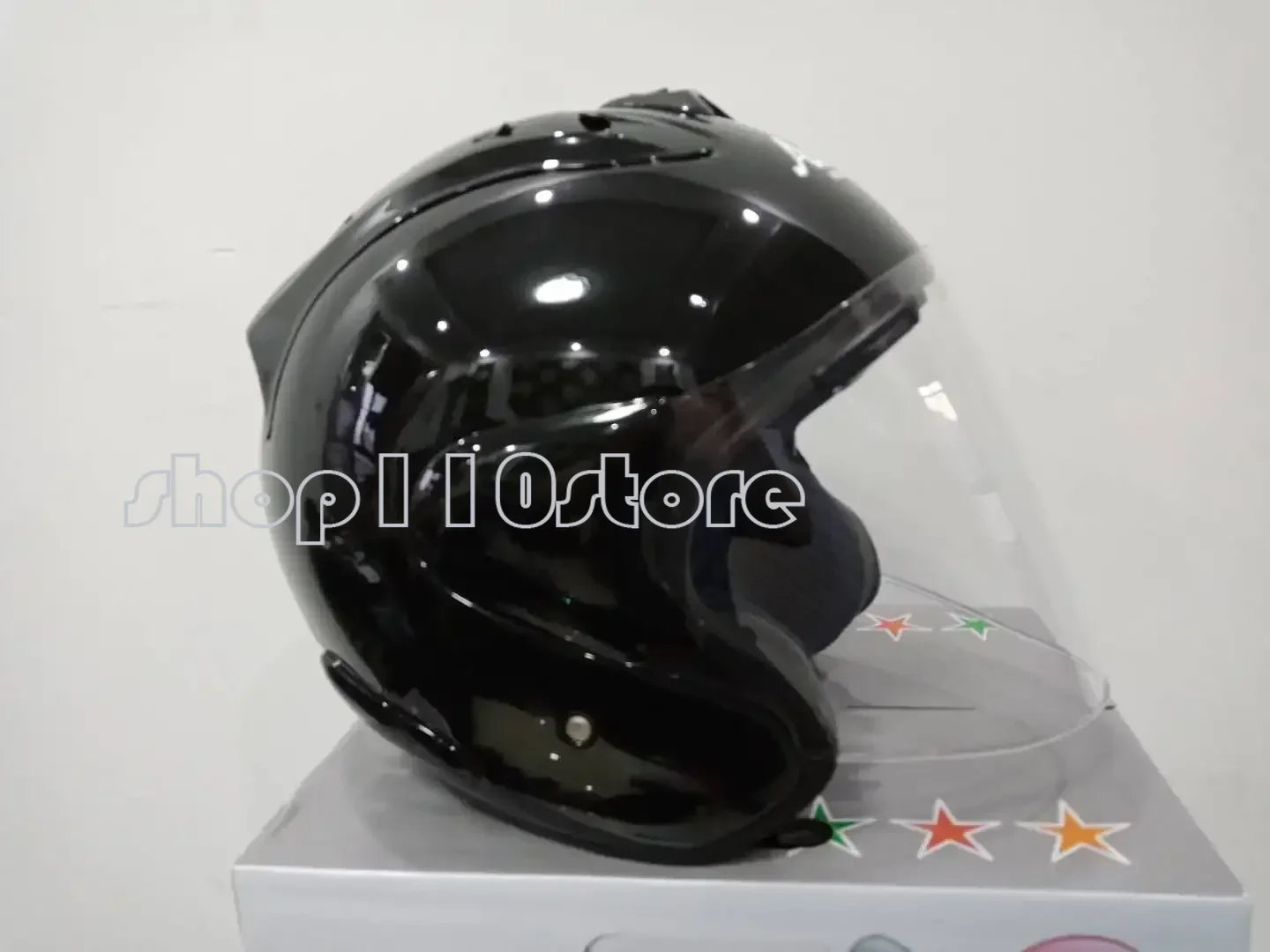 Шлем для мотоциклистов SZ RAM 3 3/4 шлем гоночных гонок черного цвета