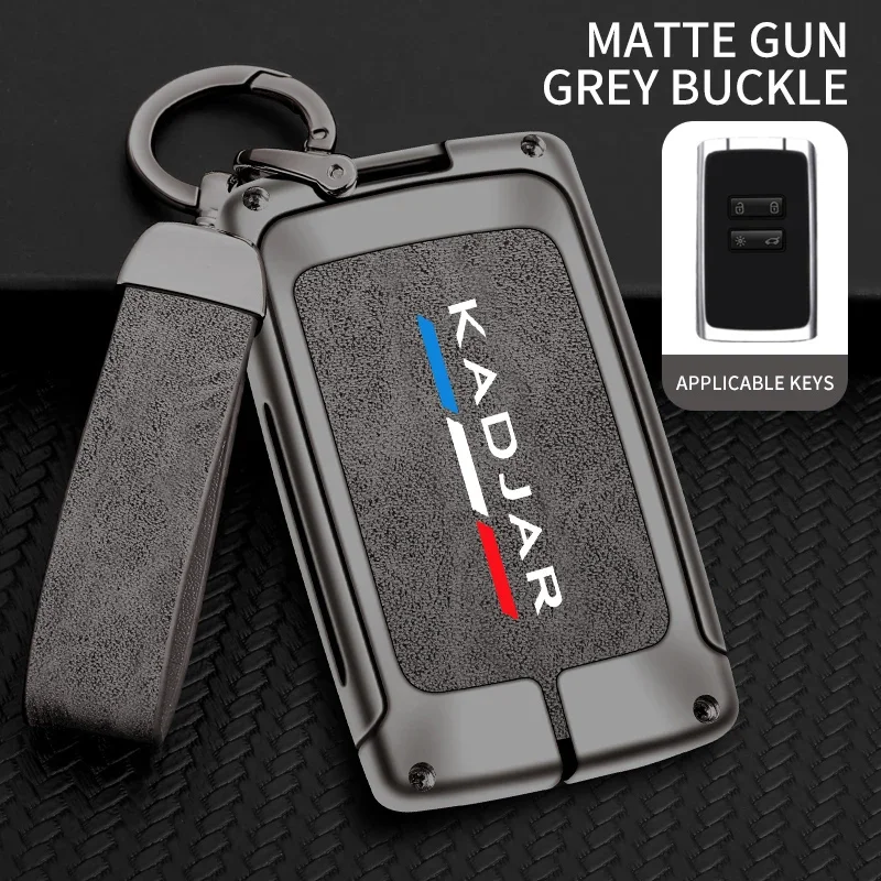 

Автомобильный чехол для ключей из цинкового сплава из ТПУ для Renault Kadjar с логотипом, автомобильный брелок для ключей, металлический корпус для ключей, аксессуары для украшения интерьера автомобиля