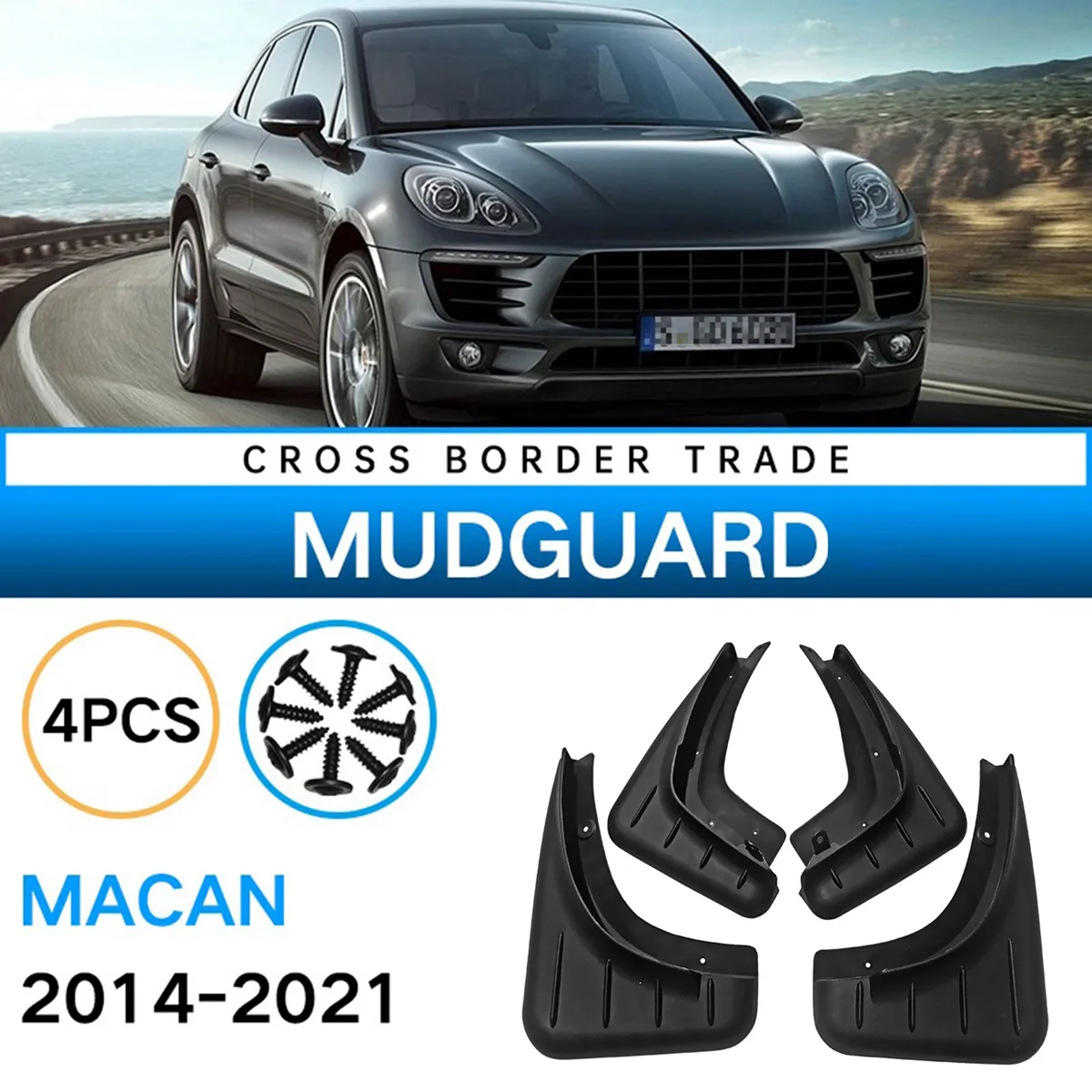 

Аксессуары для автомобильных колес, брызговики для Porsche MACAN 2014-2021