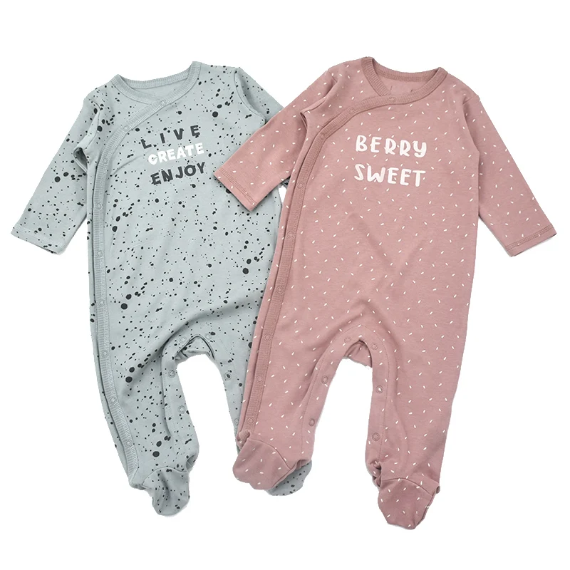 Newborn Baby Clothes Cotton Long Sleeve Autumn Spring 0-3 Months Babies Girls Footies Jumpsuit Infant Boy One Piece Clothing