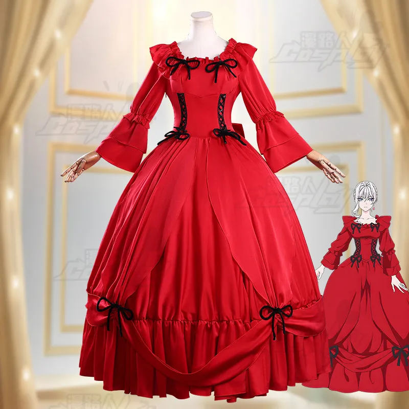 Фото Может ли я попросить одно последнее желание? Костюм для косплея Scarlet El Vandimion, готический костюм в стиле аниме, наряд для Хэллоуина и карнавальных вечеринок для женщин №2