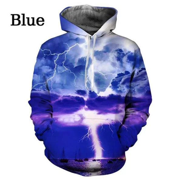 Fashion New Popular New Style Natural Scenery 3D Printing Harajuku Style Unisex Hoodie