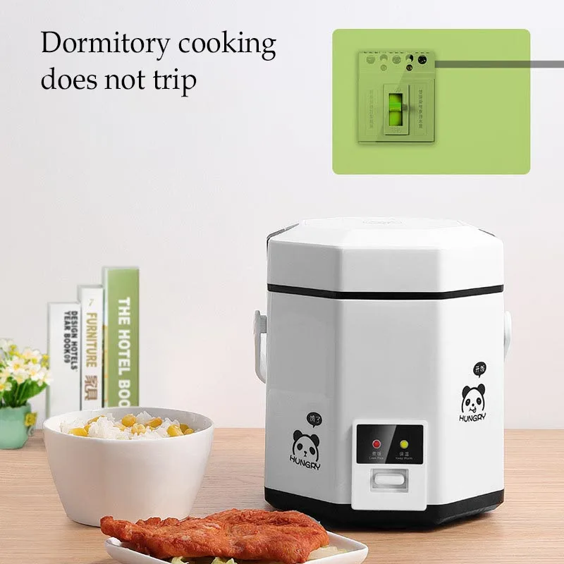 1.2l Mini Electric Rice Cooker 2 Layer Steamer Multi-purpose Steamer Electric Heating Gas Cooker Portable Food Heating Lunch Box