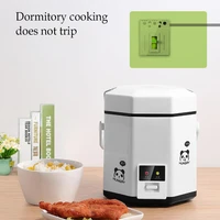 1 2l mini electric rice cooker 2 layer steamer multi purpose steamer electric heating gas cooker portable food heating lunch box