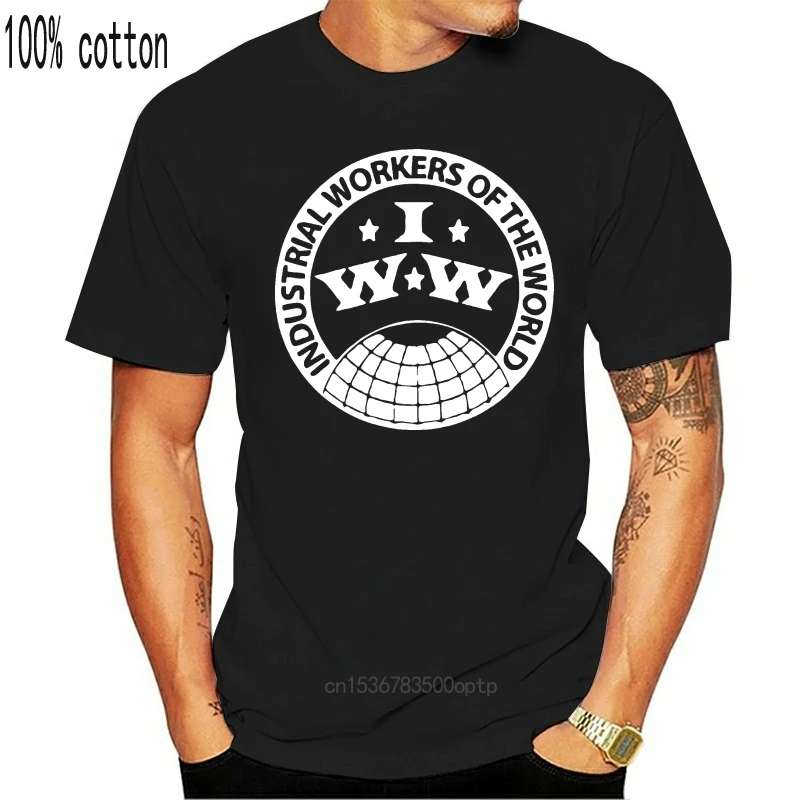 Мужская одежда новые брендовые продажи промышленных работников футболка Wiorld IWW |