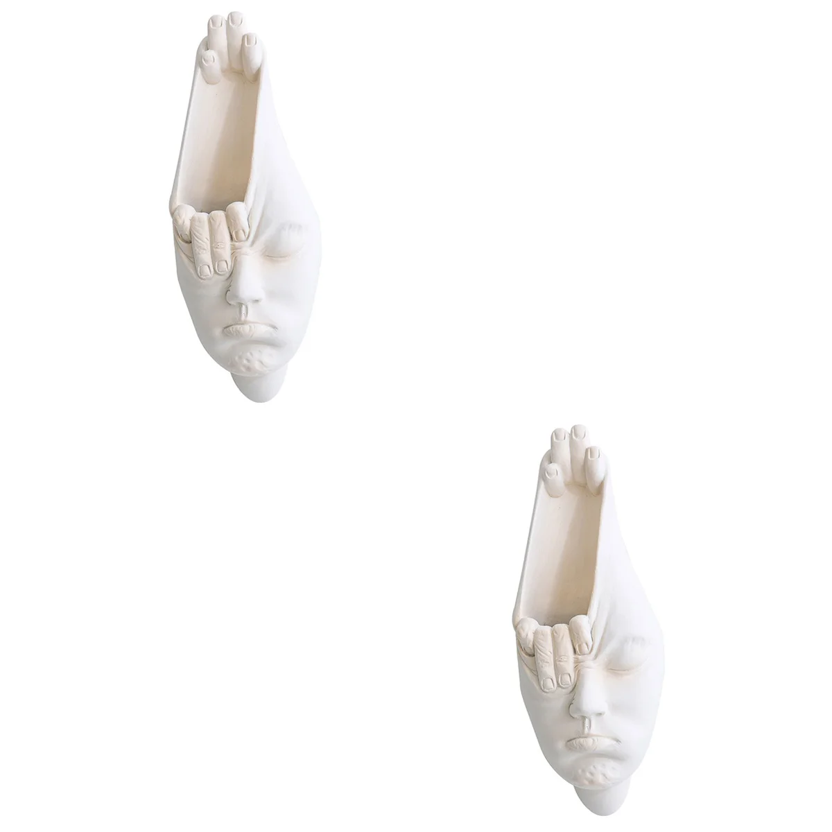 

Face Pot Planter Flower Potsvase Head Statue Resin Female Human Flowerpot Decorative Succulent Figure Shape Planters Sculpture