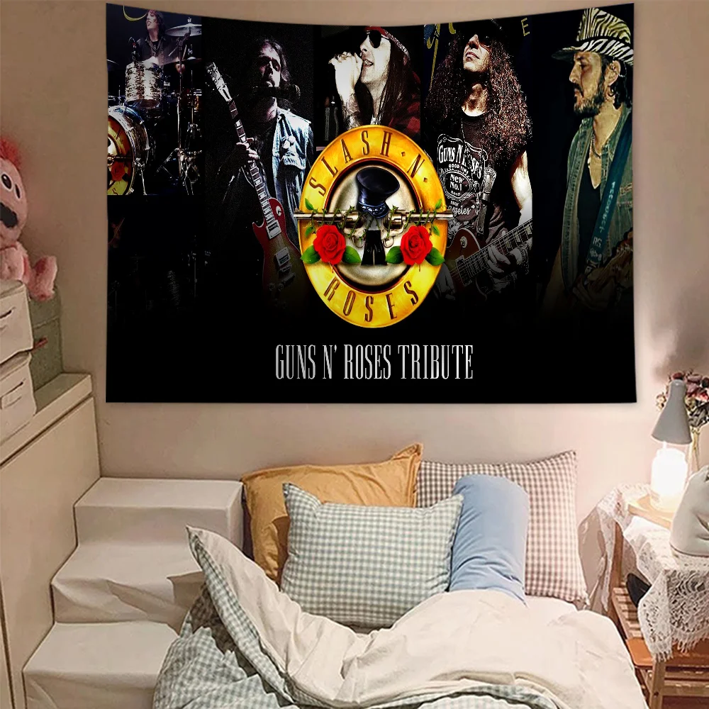 G-Guns N R-Roses Рок-музыка Подвесной богемный гобелен Таро Хиппи Настенные коврики