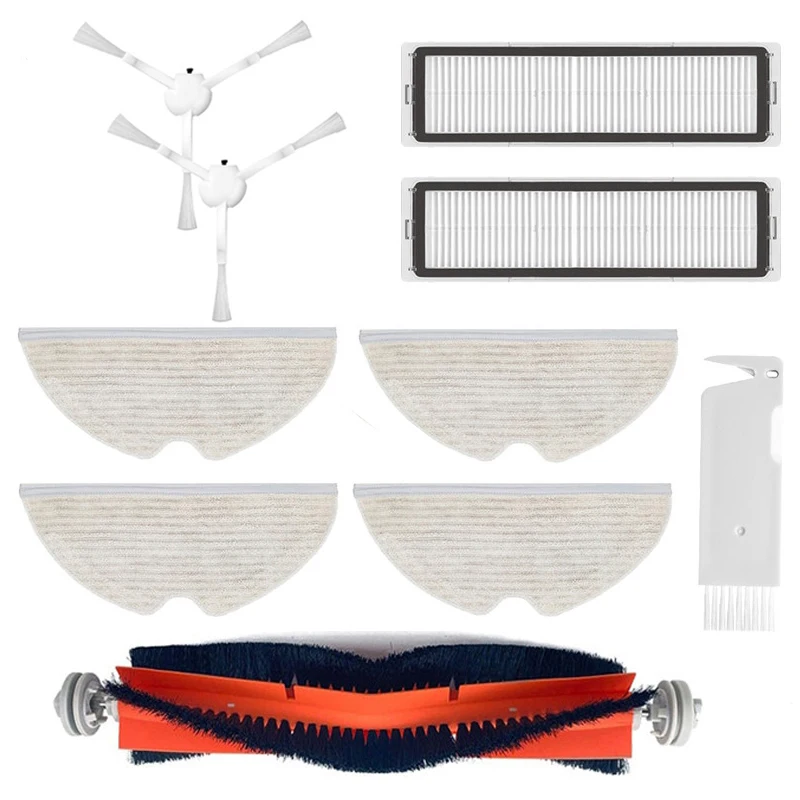 

Запчасти для робота-пылесоса Xiaomi Dreame D9, насадка на ролик, боковая щетка, Hepa фильтр, Швабра, тканевые аксессуары