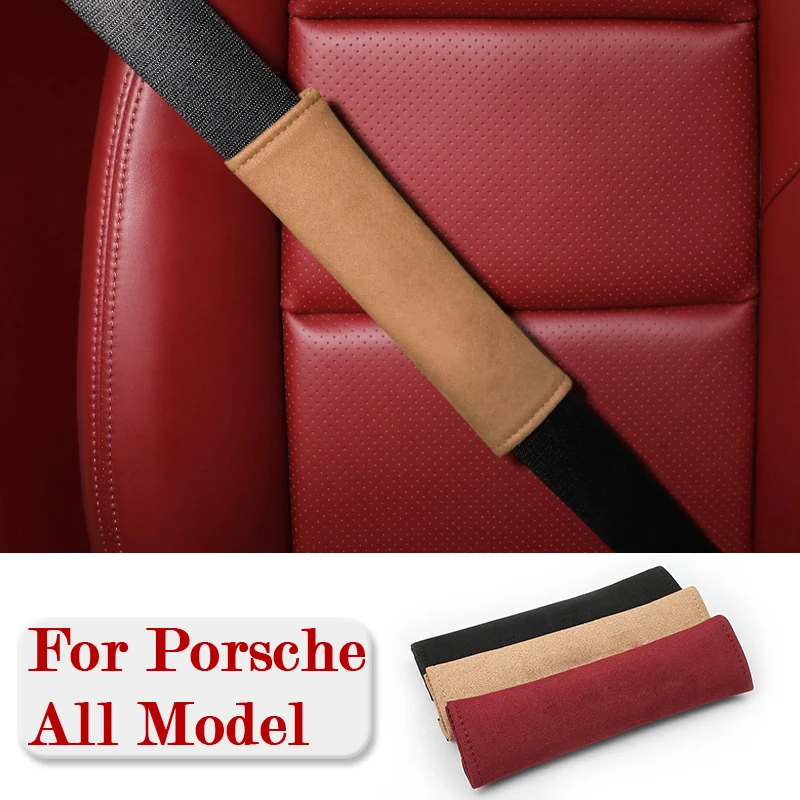 

Car Seat Belt Shoulder Cover Protective Case For Porsche Macan Cayenne Panamera 718 911 918 Interior Accessories Styling Product