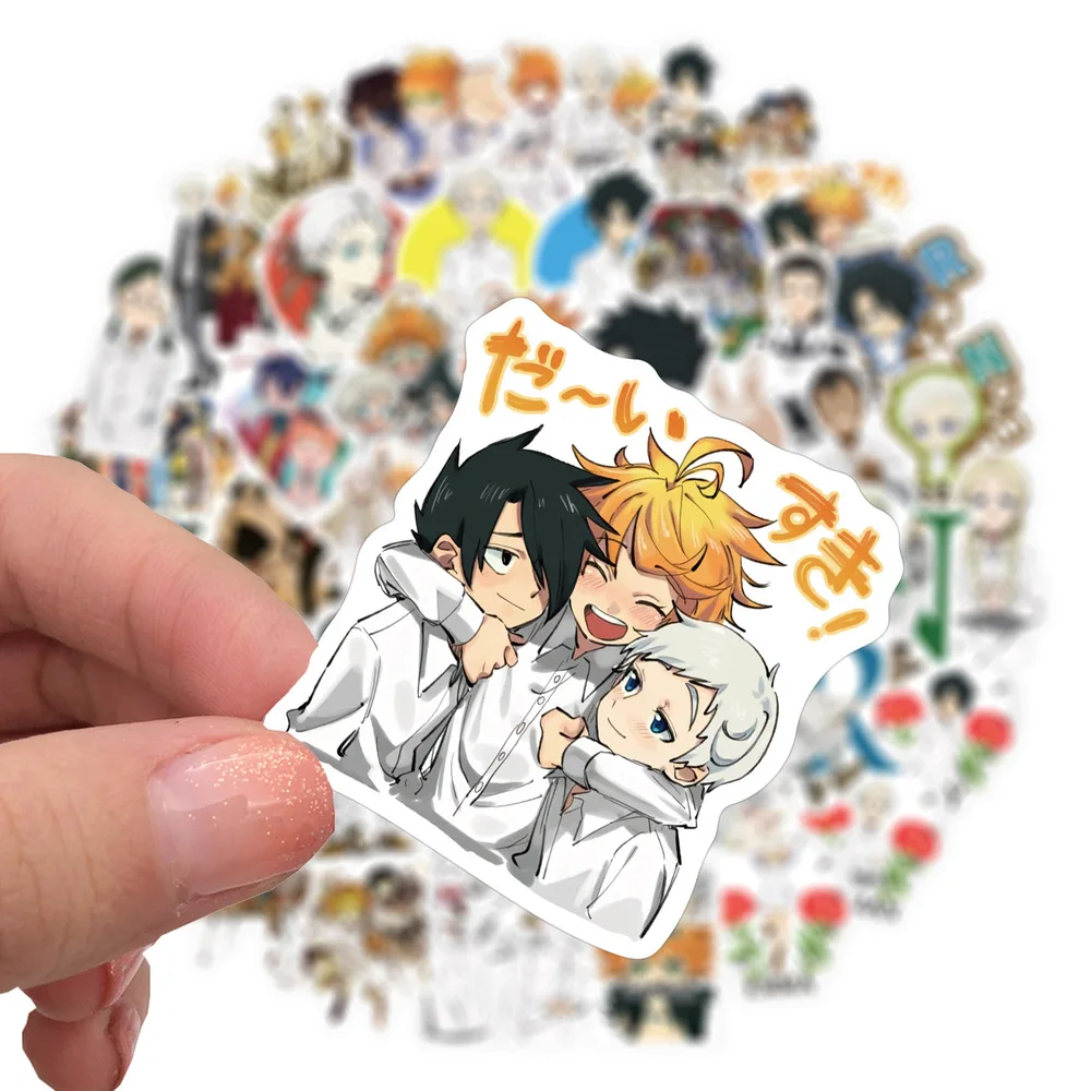 

10/50Pcs The Promised Neverland Decal Stickers For Refrigerator Motorcycle Skateboards Laptop Luggage Pegatinas Bicycle Toy