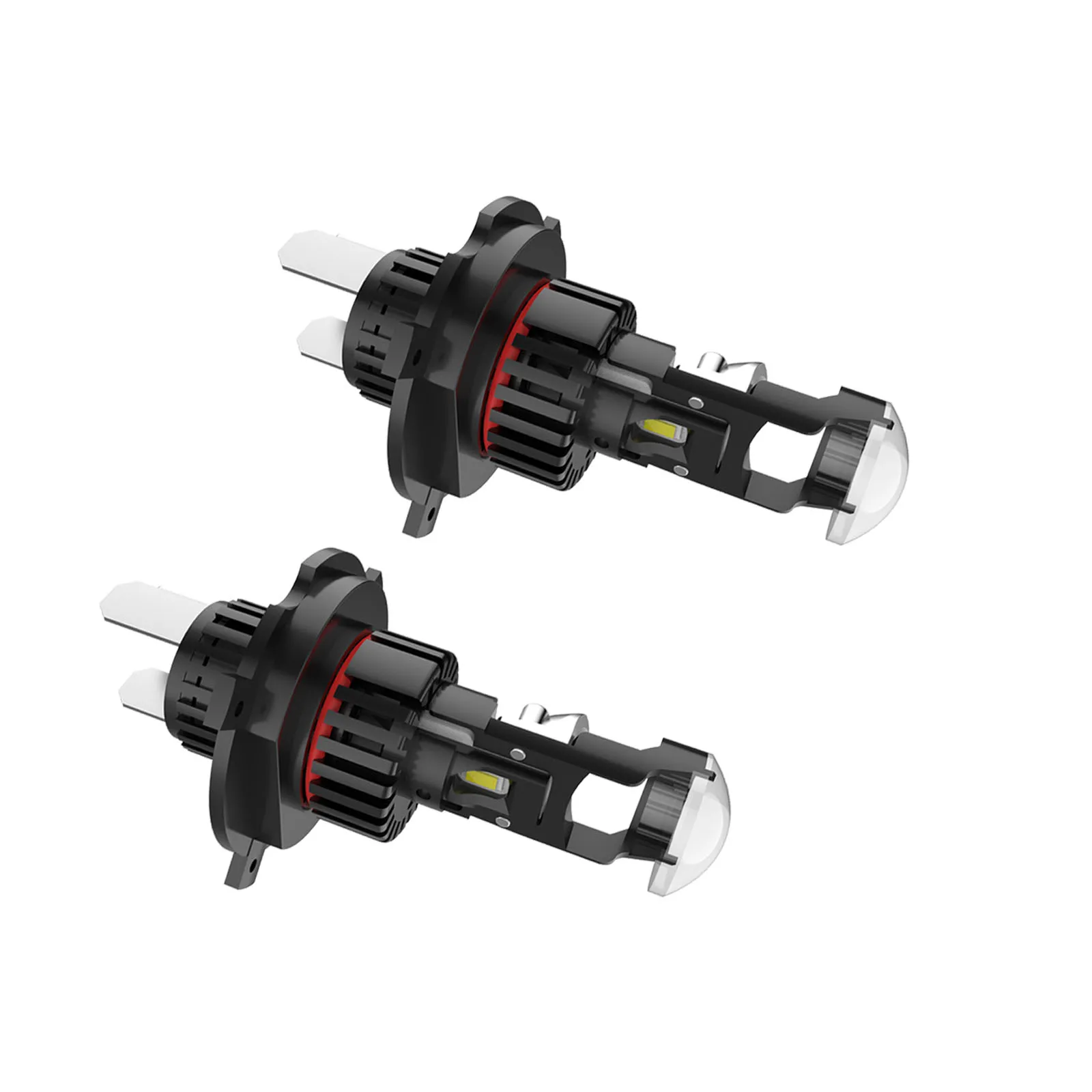 Автомобильная фара 160 Вт H4 Mini Bi светодиодный линза проектора лампы фар Canbus