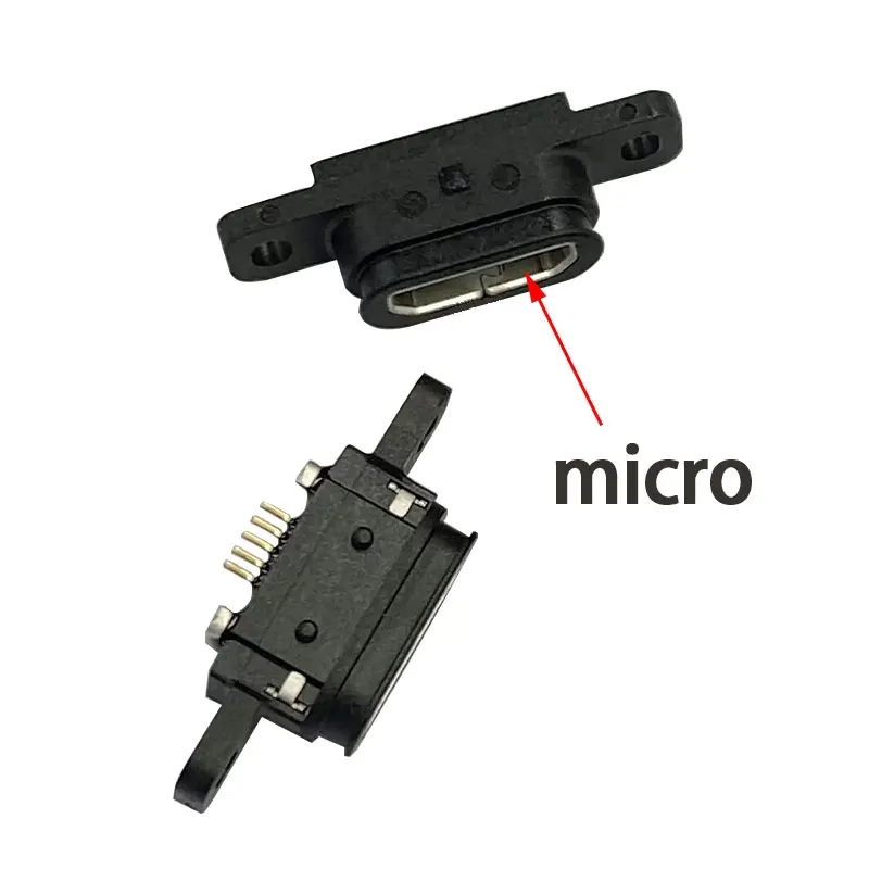 

XMSJ водонепроницаемые разъемы Micro USB 2 шт