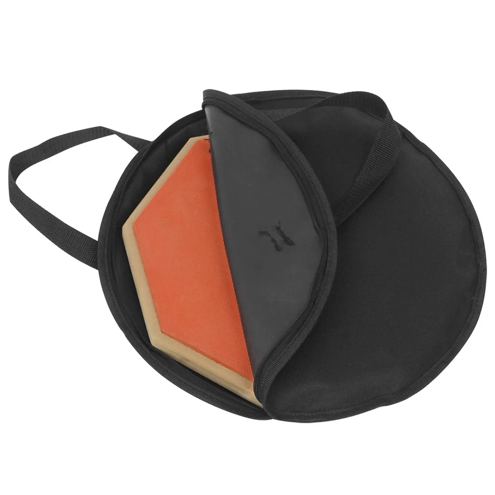 

Dumb Drum Bag Rust- Proof Oxford Cloth Dumb Drum Practice Pad Bag Percussion Instruments Accessories Black Stick