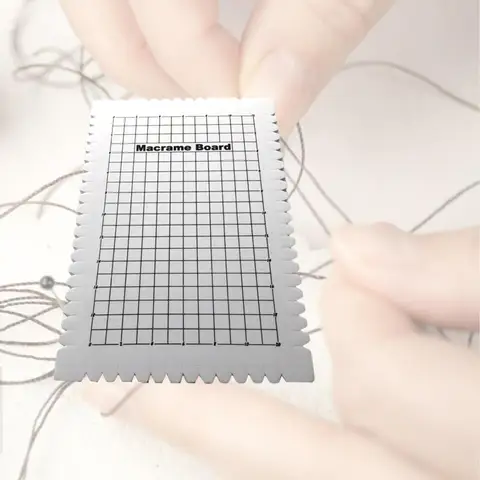 Блокирующие доски для вязания с сетками — доска для макраме из дерева ручной работы, связанная крючком, 6,29x9,64x0,78 дюйма