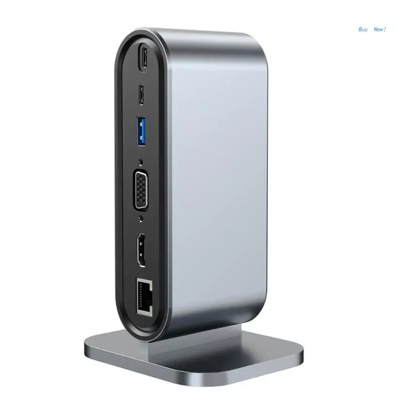 

Тип C USB C Hub 12 в 1 Rj45 PD VGA Ethernet 3,5 мм адаптер