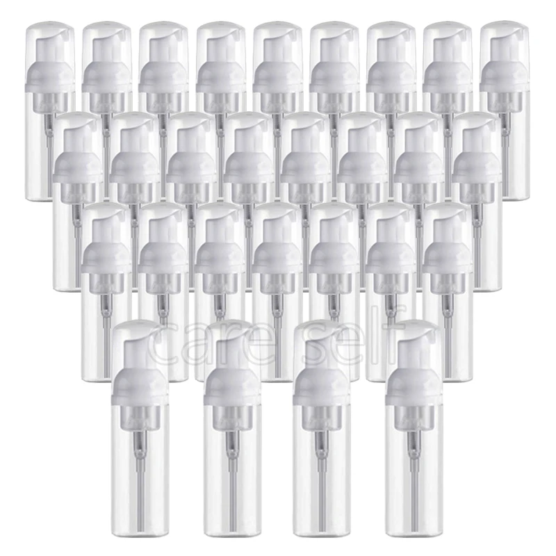 28pcs 30/60/100ml Plastic Foam Pump Bottle Empty Face Eyelashes Cosmetic Bottle Cleaner Soap Dispenser Foam Bottle