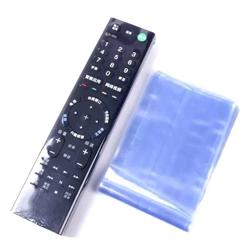 

10Pcs Transparent Remote Control Dustproof Cover for TV Air Condition Remote Thermal Shrinkage Film Cover Protective Case Bag