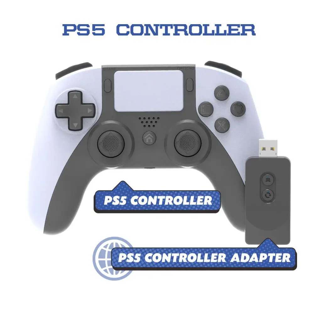 

Беспроводной игровой контроллер для PS5/PS4/ПК, совместимый с Bluetooth геймпады DualSense P5, аксессуары для нескольких платформ