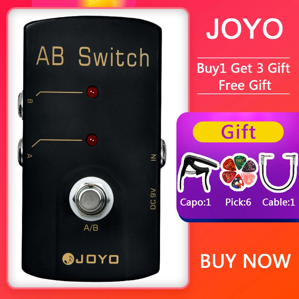 

JOYO Electric Guitar Effect Pedal JF-30 AB SWITCH Selection Pedal True Bypass For Overdrive Pedal Distortion Reverb Pedal Effect