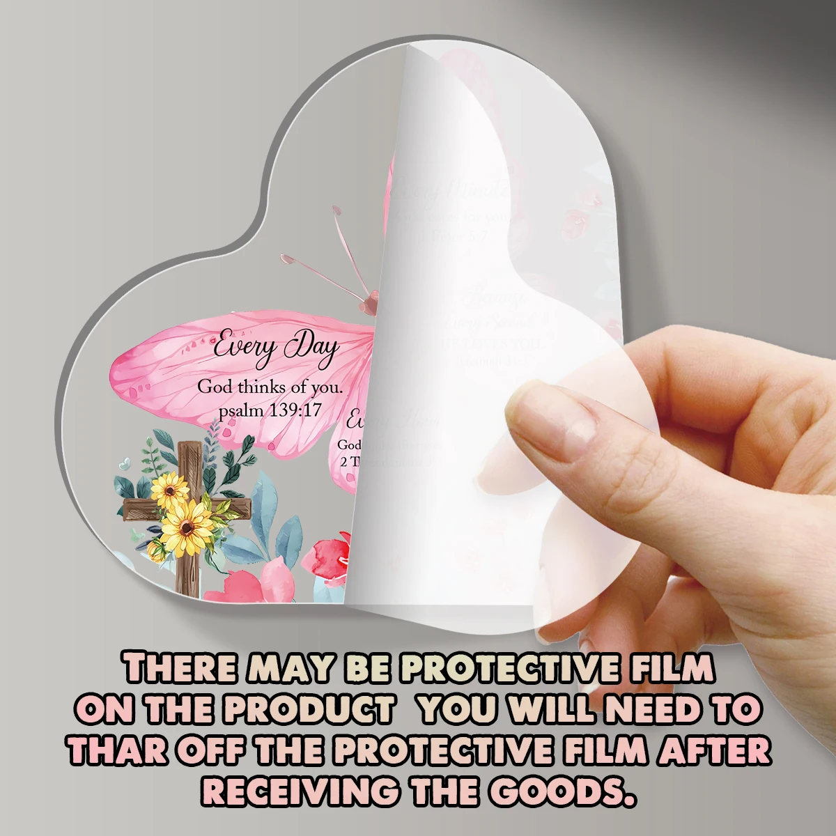 1PC Yakli Сердечная табличка День Святого Валентина украшенная логотипом Сердце