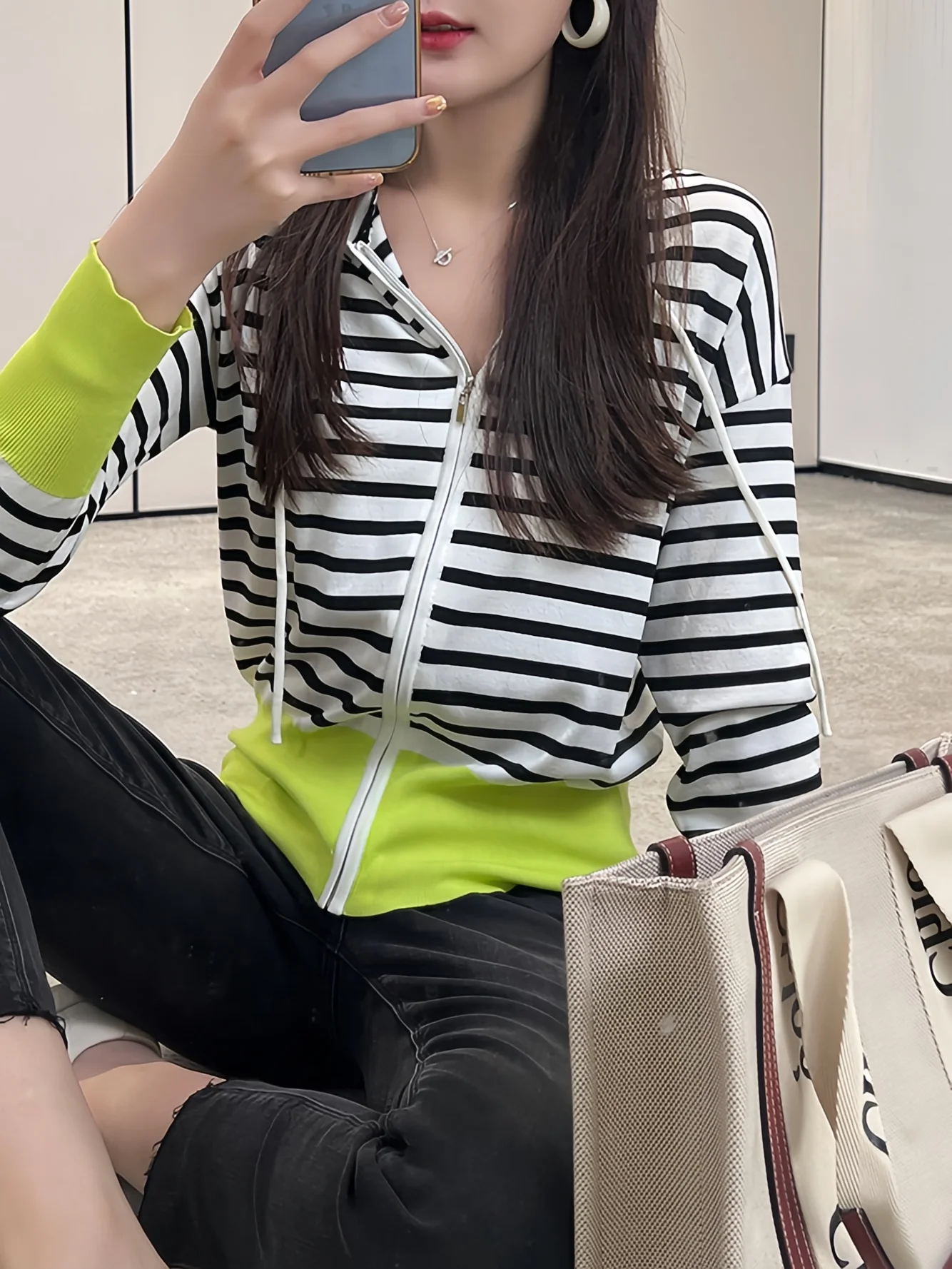 Женская Трикотажная Рубашка С Капюшоном Повседневная Универсальная Короткая