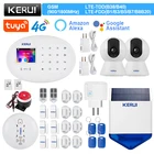 KERUI W20 Сигнализация 4G WIFI GSM сигнализация Tuya умная 433 МГц беспроводная домашняя безопасность поддержка Alexa датчик движения датчик двери камера