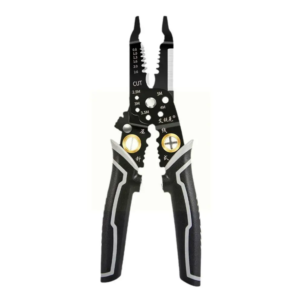 

O2a7 Multi-function Wire Clamper Crimping Winding Tool Plier Cutter Cutter Stripper Splitting Wire Iron Wire Electrician
