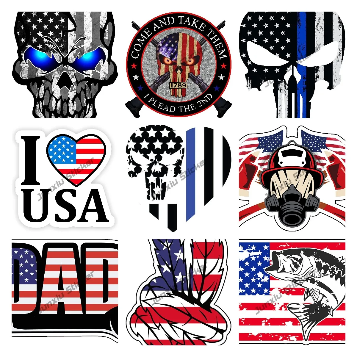 

Наклейка-бампер с американским флагом, виниловая Светоотражающая наклейка для автомобилей, ноутбуков, грузовиков, перекрестных точек, накл...