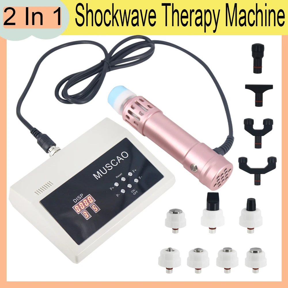 

Устройство для физиотерапии ударно-волновой волны 2-в-1, устройство для терапии ударно-волновой терапией, снятие боли при спортивных травмах и лечение Эд с 11 массажными головками