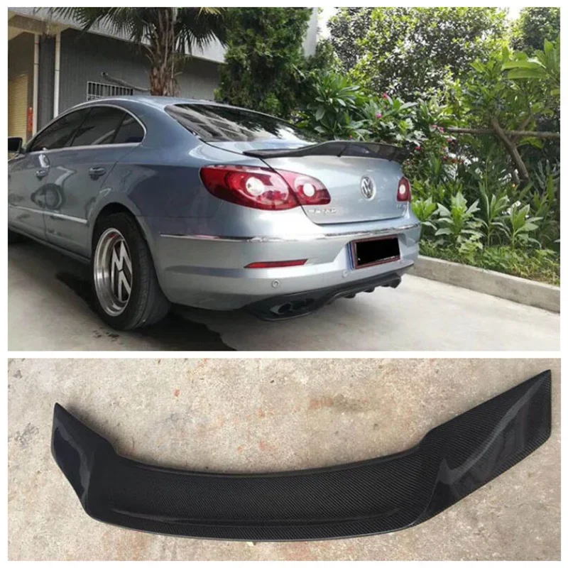 

Fits For Toyota For Volkswagen CC 2009-2017 High Quality Carbon Fiber Car Rear Trunk Lip Spoiler Splitters Wing