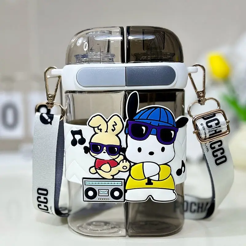 Хит продаж двойная чашка для напитков SanrioHellokitty из соломы мультяшная милая